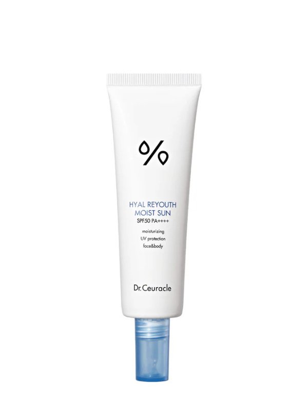 Dr. Ceuracle - Hyal Reyouth Moist Sun - Hydrating SPF50+ sunscreen for all skin types by The Pretty Picks.