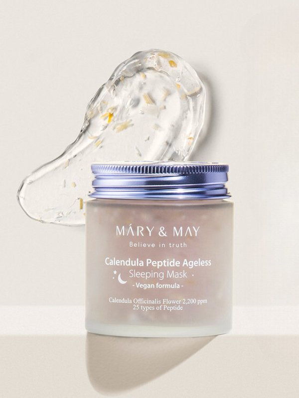 Mary&May - Calendula Peptide Ageless Sleeping Mask - Hydrating and anti-aging overnight care by The Pretty Picks