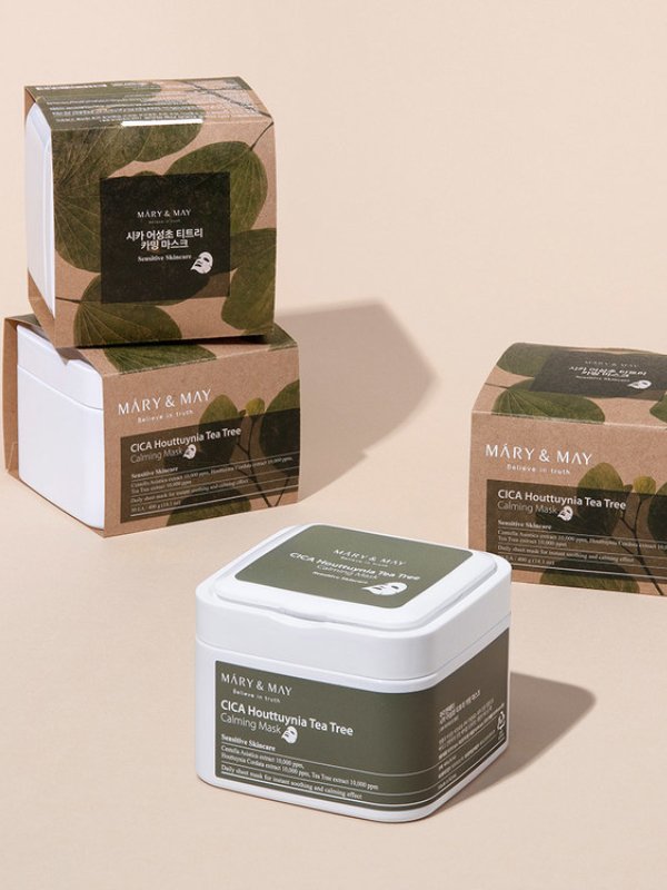 Mary&May - Cica Houttuynia Tea Tree Calming Mask - Mask - The Pretty Picks