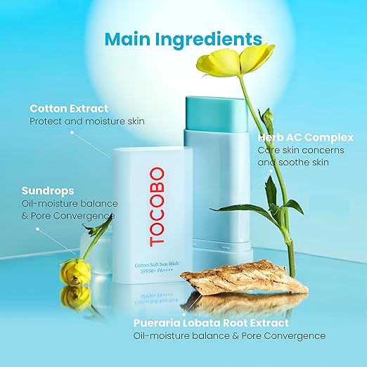 TOCOBO - Cotton Soft Sun Stick SPF50+ PA++++ - Sunscreen - The Pretty Picks